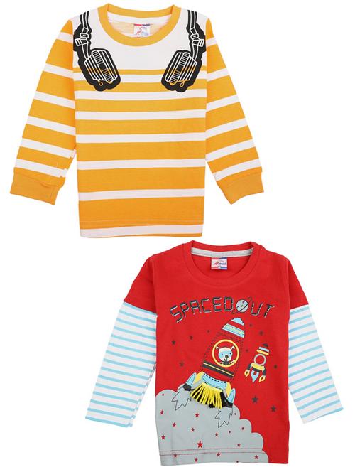 boys pack of 2 graphic print t-shirt - 18647325 - Very Small Image - 1