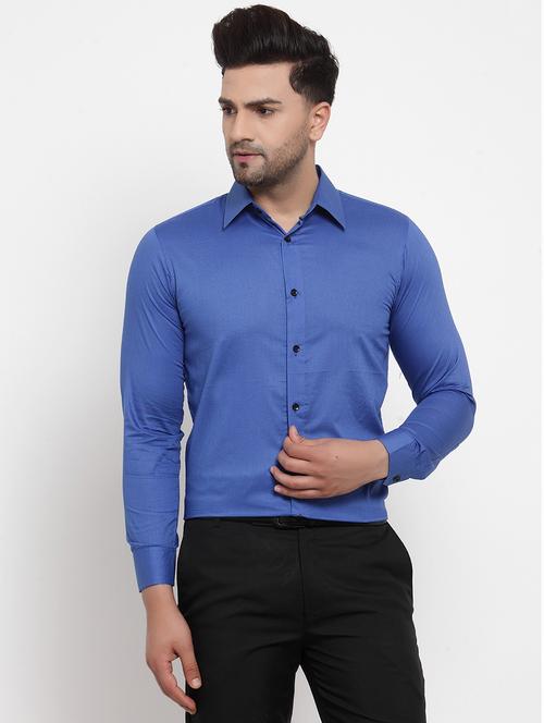 mens solids formal shirt - 18647824 - Very Small Image - 1