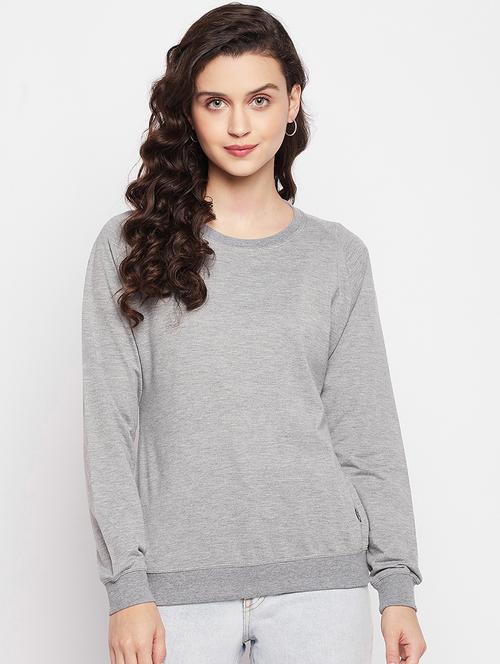 women's plain sweatshirt - 18647852 - Very Small Image - 1