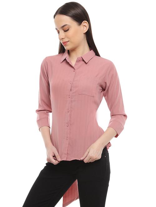 tie back striped regular shirt - 18648114 - Very Small Image - 1