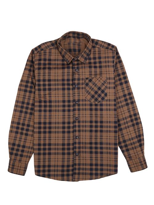 boys checkered full sleeve shirt - 18648248 - Very Small Image - 1