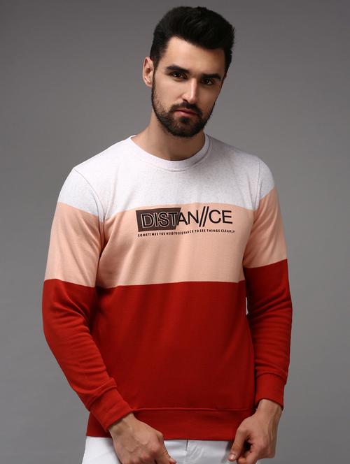 mens color block sweatshirt - 18650336 - Very Small Image - 1
