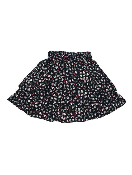 blue printed polyester regular skirt - 18650599 - Very Small Image - 1