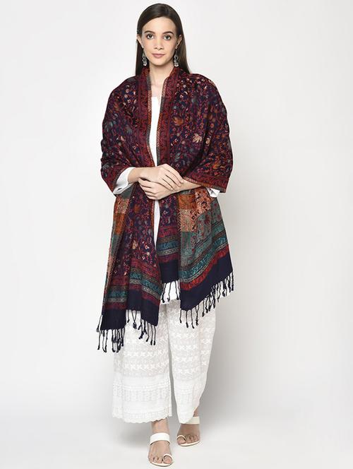 women's printed shawl - 18650640 - Very Small Image - 1