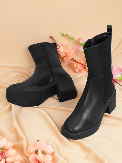 women solid ankle boots - 18650704 - Very Small Image - 1