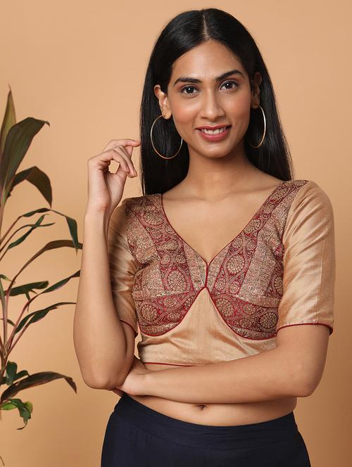 self design regular blouse - 18650917 - Very Small Image - 1