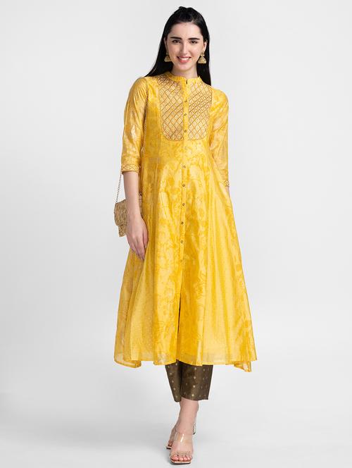 women's front slit kurta - 18651253 - Very Small Image - 1