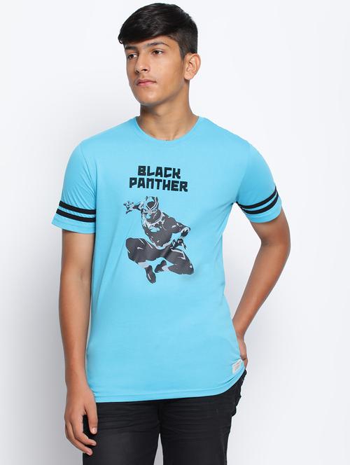 boys round neck front printed t-shirt - 18656560 - Very Small Image - 1