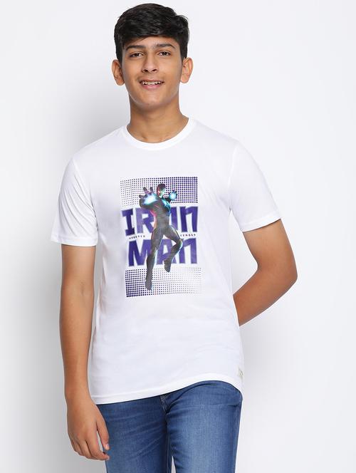 boys round neck front printed t-shirt - 18656563 - Very Small Image - 1