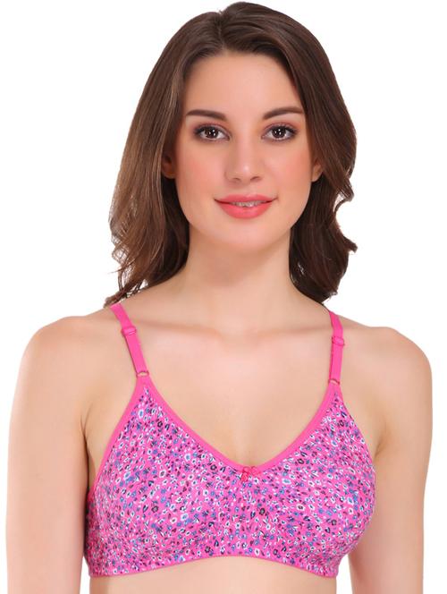 printed non padded regular bra - 18658398 - Very Small Image - 1