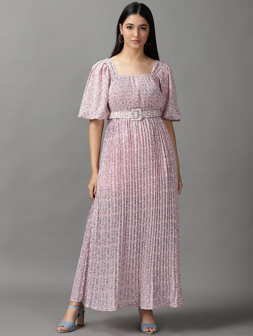 women's fit & flare floral dress - 18658950 - Very Small Image - 1