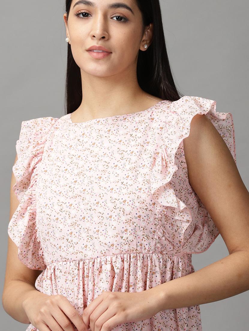 women's tiered dress floral dress - 18659082 - Zoom Image - 5