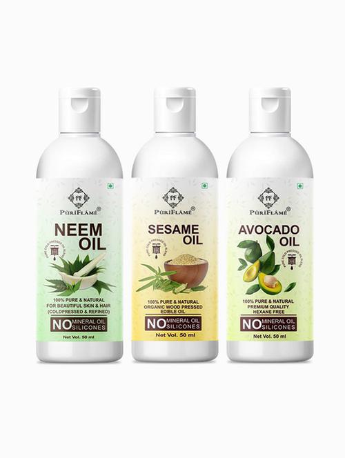 pack of 3 puri flame hair oil - 18672578 - Very Small Image - 1