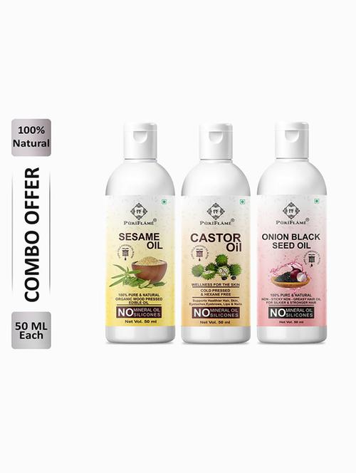 pack of 3 puri flame hair oil - 18672763 - Very Small Image - 1