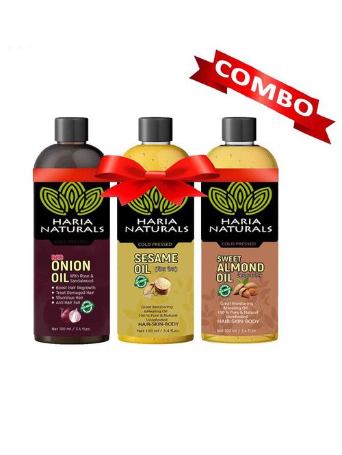 haria naturals combo set hair oil - 18674000 - Very Small Image - 1