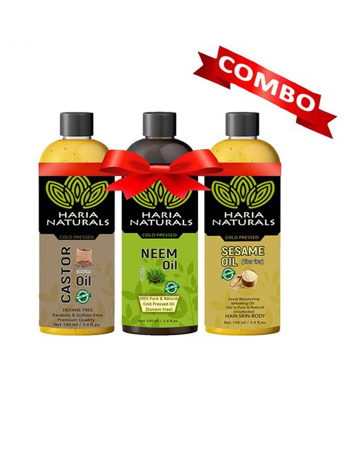 haria naturals combo set hair oil - 18674081 - Very Small Image - 1