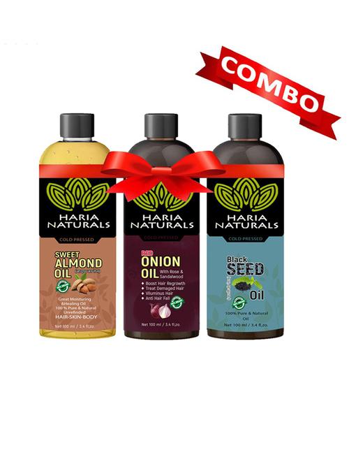 haria naturals combo set hair oil - 18674095 - Very Small Image - 1