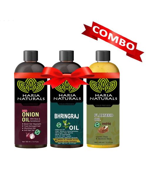 haria naturals combo set hair oil - 18674102 - Very Small Image - 1