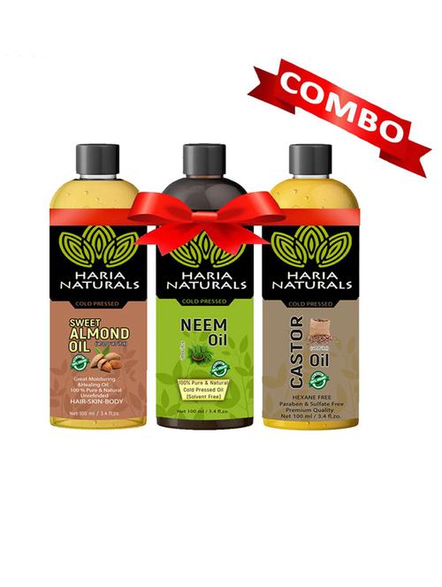 haria naturals combo set hair oil - 18674107 - Very Small Image - 1