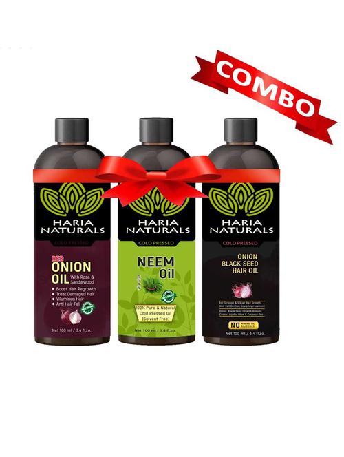 haria naturals combo set hair oil - 18674137 - Very Small Image - 1