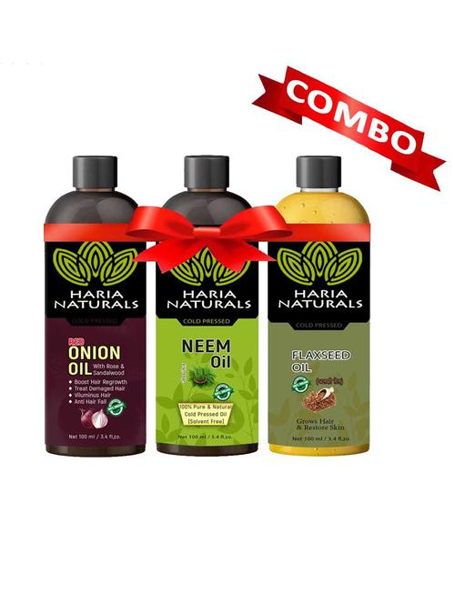 haria naturals combo set hair oil - 18674210 - Very Small Image - 1