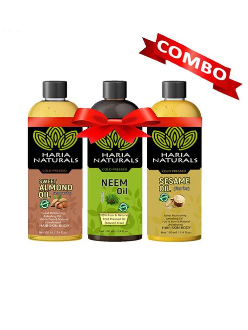 haria naturals combo set hair oil - 18674217 - Very Small Image - 1