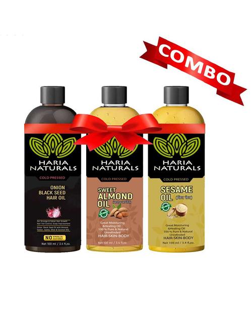 haria naturals combo set hair oil - 18674226 - Very Small Image - 1