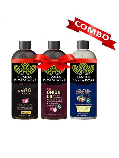 haria naturals combo set hair oil - 18674232 - Very Small Image - 1