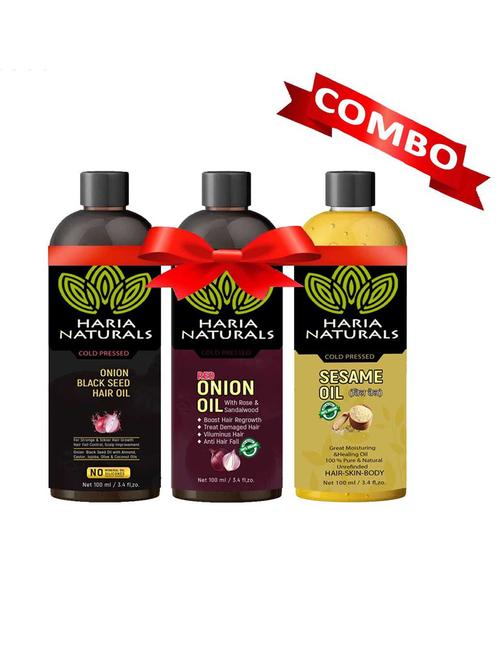 haria naturals combo set hair oil - 18674243 - Very Small Image - 1