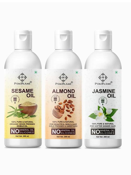 pack of 3 puri flame hair oil - 18676132 - Very Small Image - 1