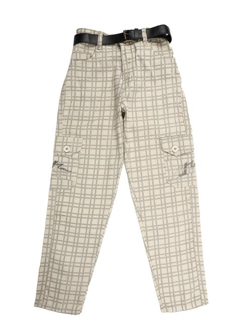 boys mid rise checkered trousers  - 18677774 - Very Small Image - 1