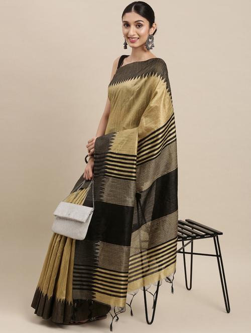 printed self design silk saree - 18679164 - Very Small Image - 1