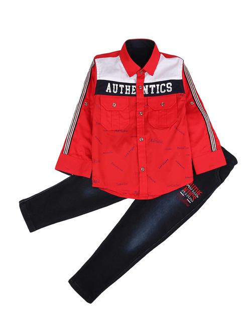 boys printed full lenght sets with attached jacket  - 18679880 - Very Small Image - 1