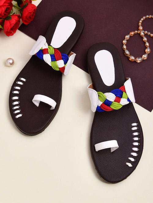 women printed one toe sandal - 18680544 - Very Small Image - 1