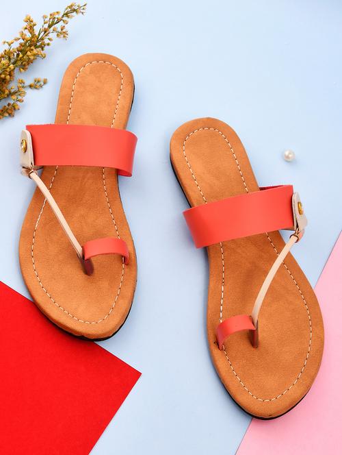 women solid one toe sandal - 18680549 - Very Small Image - 1