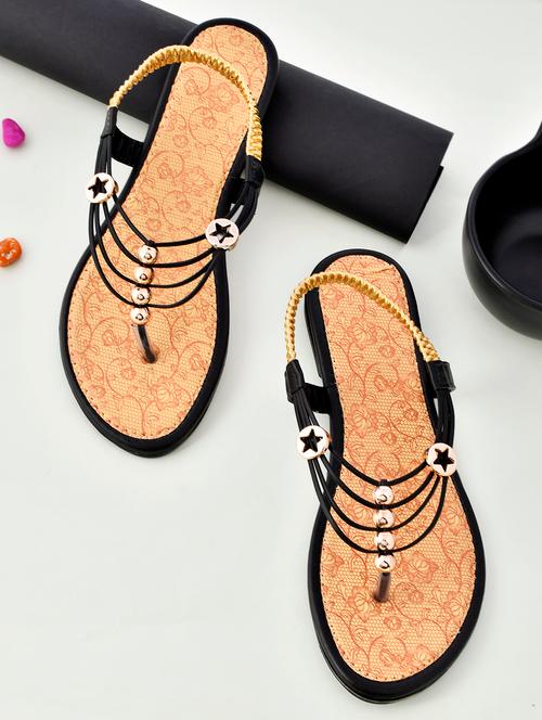 women solid toe separator flats - 18680554 - Very Small Image - 1