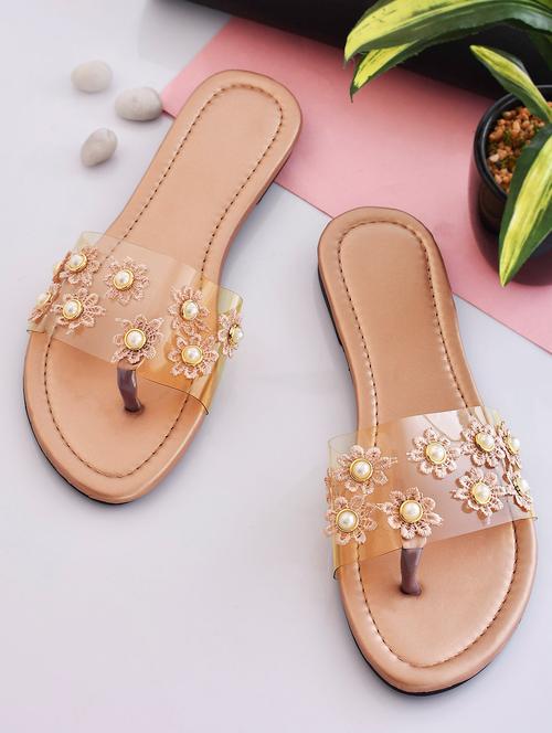 women embellished toe separator sandal - 18680566 - Very Small Image - 1