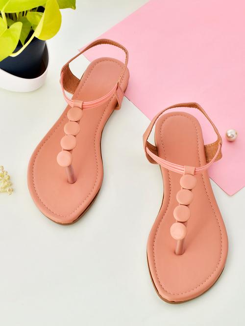 women solid back strap sandal - 18680605 - Very Small Image - 1