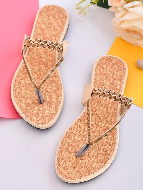 women embellished toe separator sandal - 18680606 - Very Small Image - 1