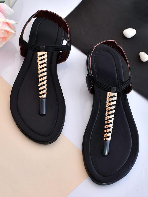 women solid back strap sandal - 18680609 - Very Small Image - 1