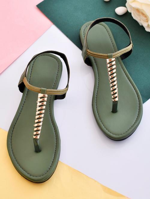 women solid back strap sandal - 18680611 - Very Small Image - 1
