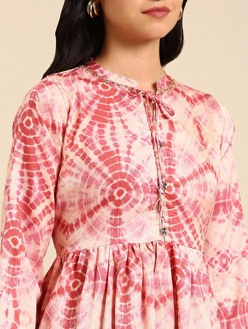 women's flared kurta - 18683086 - Standard Image - 3