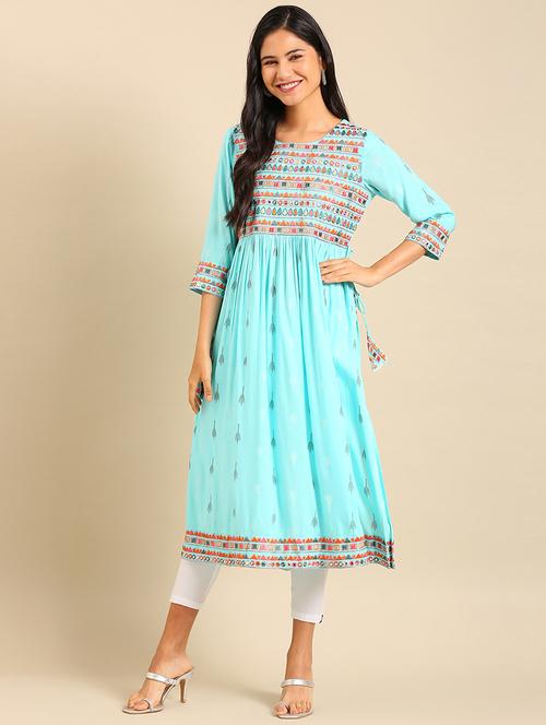 women's a-line kurta - 18683099 - Very Small Image - 1