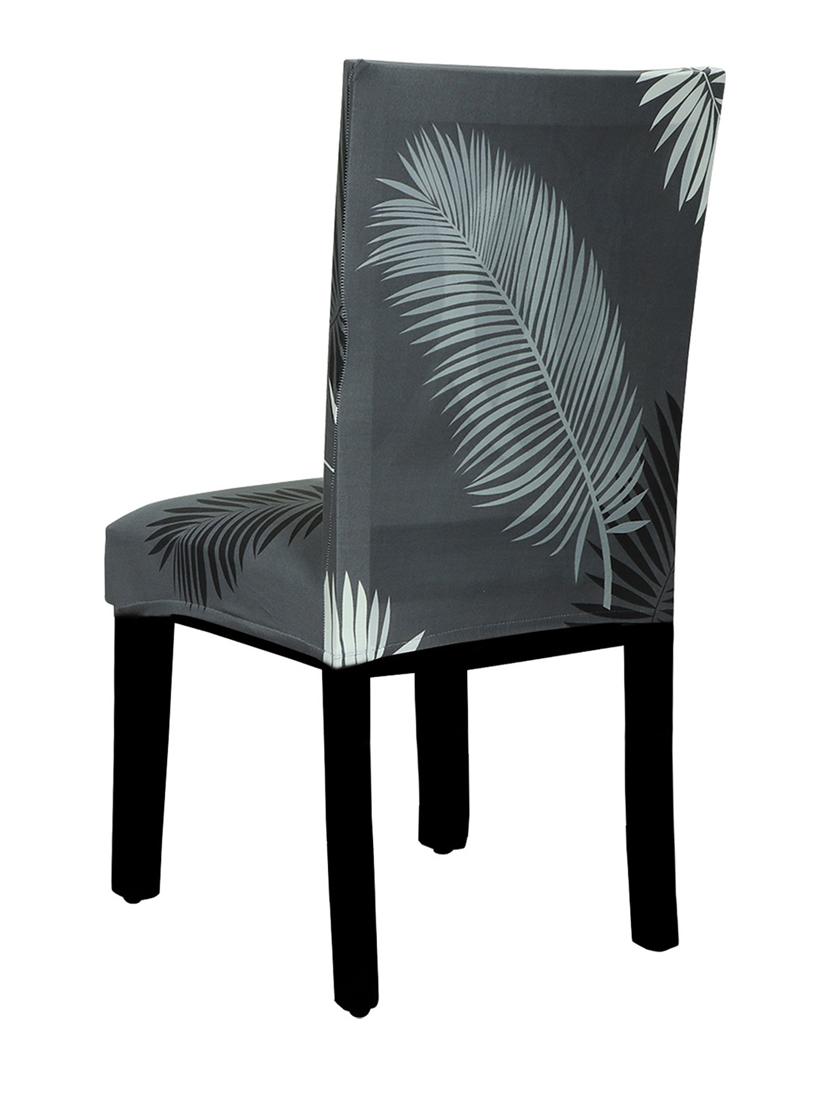 polyester elastic stretch removable washable short dining chair - pack of 6 - 18685745 - Zoom Image - 2