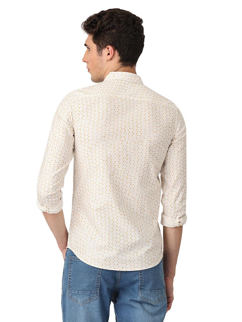 mens micro print casual shirt - 18686943 - Standard Image - 2