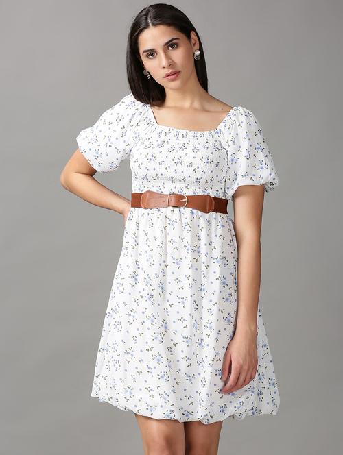 women's fit & flare floral dress - 18688432 - Very Small Image - 1