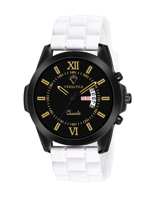 white gold unique day & date  functional watch for  men's - 18689565 - Very Small Image - 1