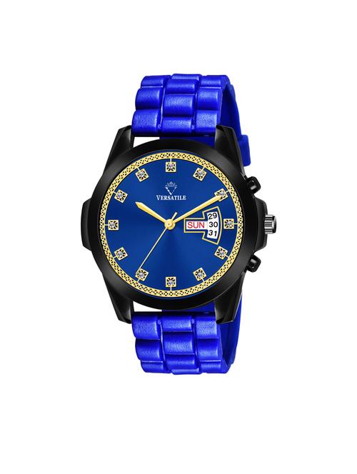 blue orland day & date multifunctional men's watch - 18689671 - Very Small Image - 1
