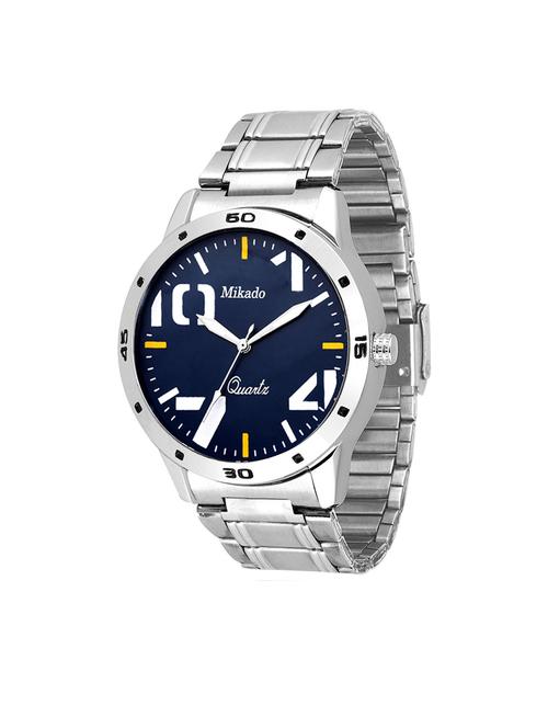 artistic collection of casual round blue dial decent look watch for men's and boy's - 18689737 - Very Small Image - 1