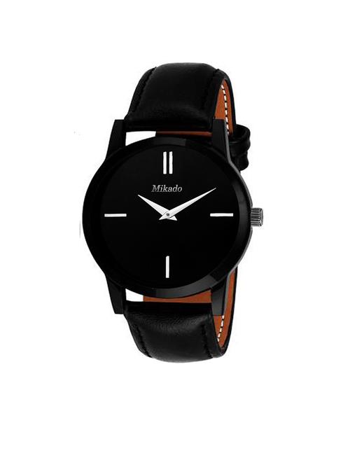 black class analog watch for men's and  boy's - 18689769 - Very Small Image - 1